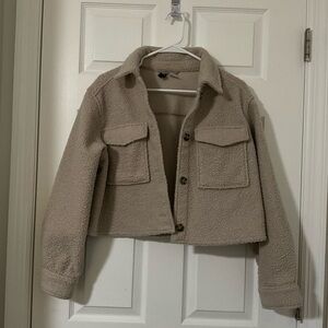 Cozy Tan Sherpa Jacket